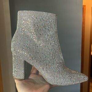 Betsy Johnson Rhinestone Booties